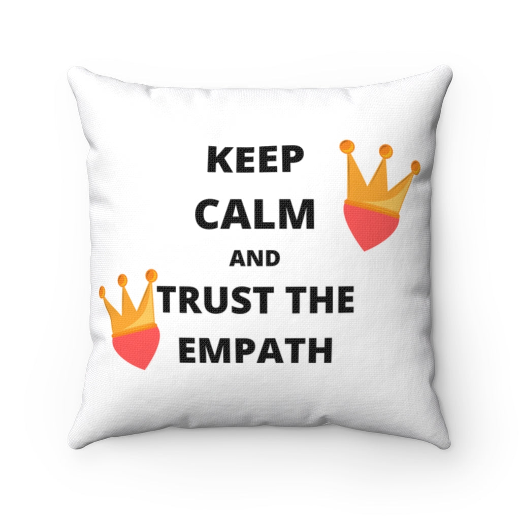 Trust The Empath Polyester Square Pillow